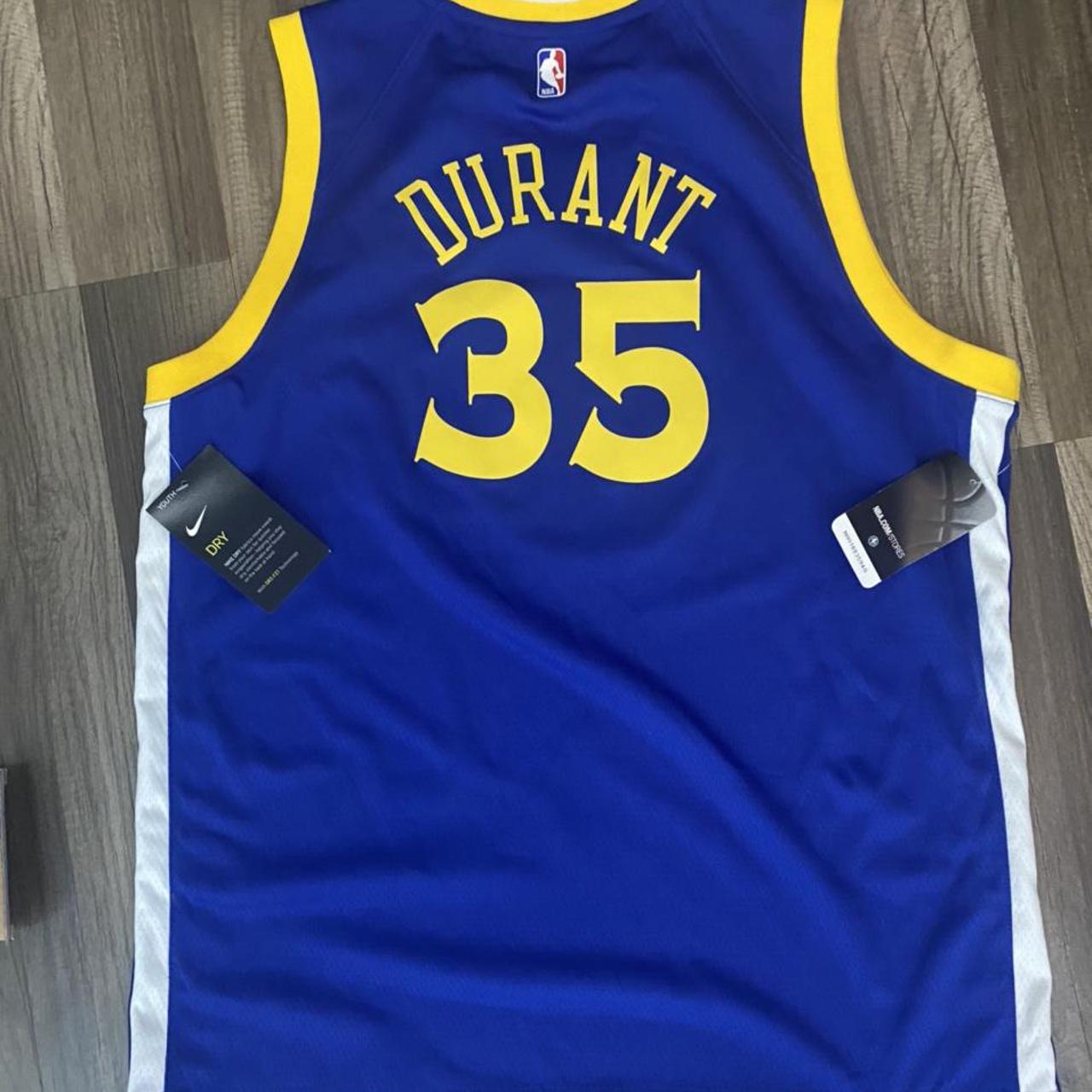 Golden State Warriors Starter Denim Baseball Jersey - Depop