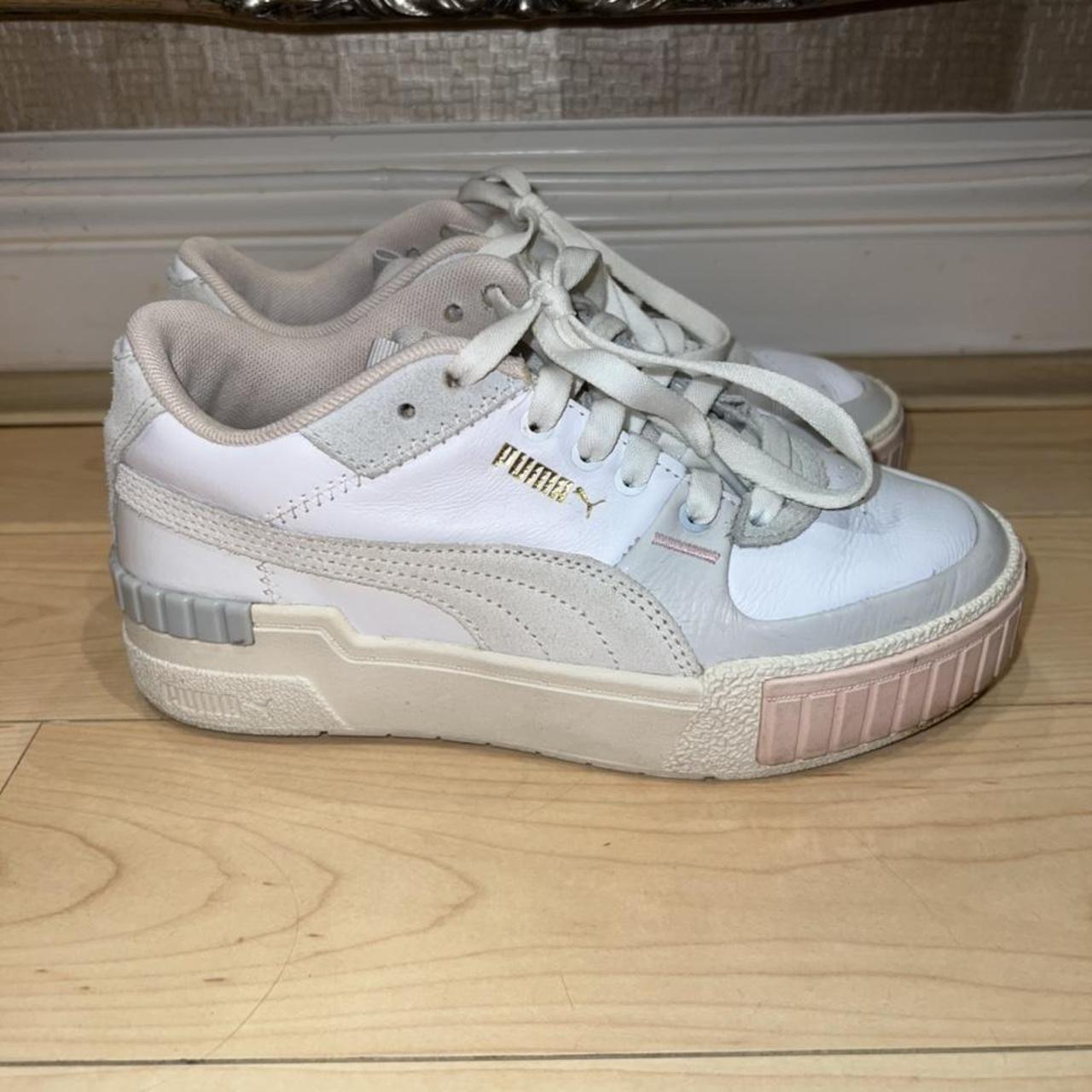 puma cali sport chunky trainers in pastel