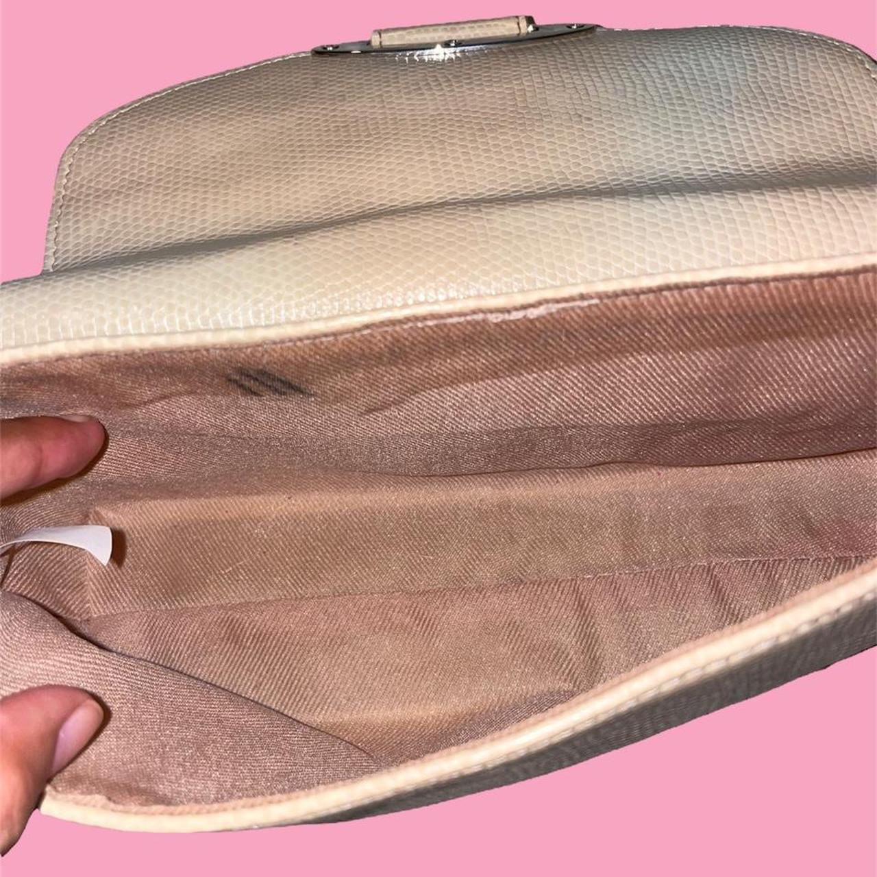 Y2k purse in a pretty beige color w brown interior!... - Depop