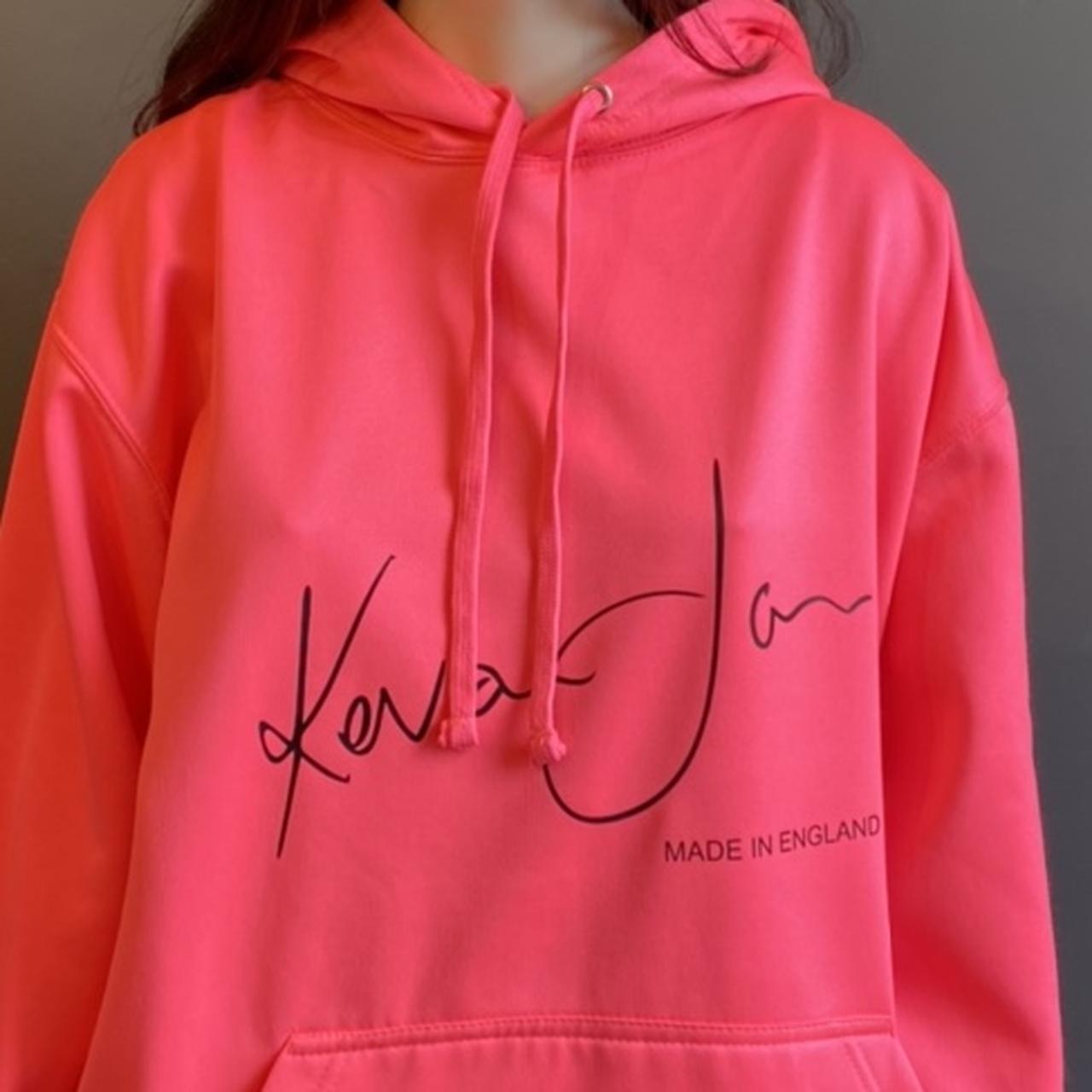 KEVAN JON LUX HOODIE NEON Pink SELF COLOURED