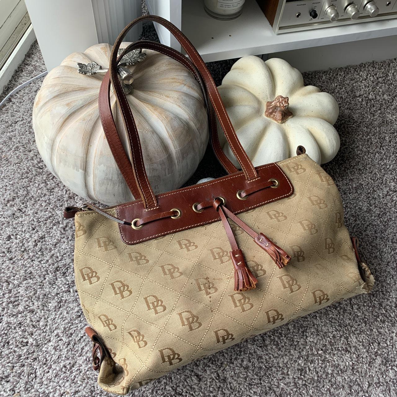 Authentic Dooney and Bourke Vintage Tan Satchel Depop