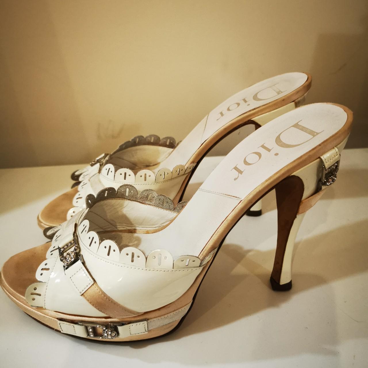 Dior ChristianDior heels wedding bling... Depop