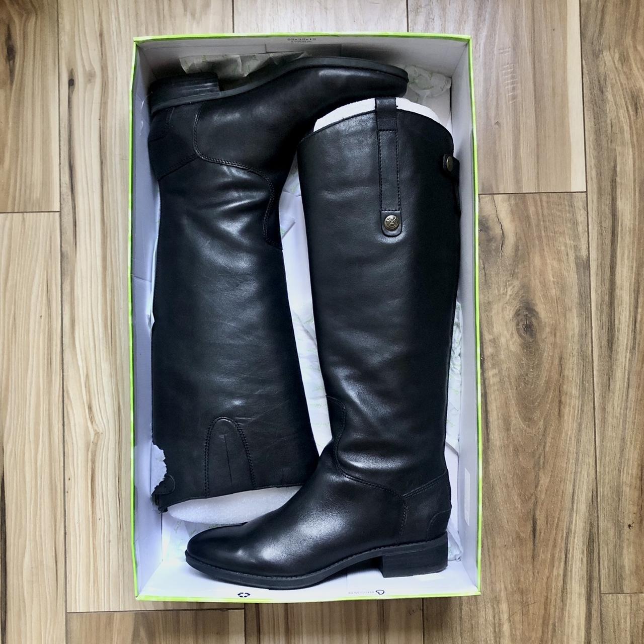 penny2 wide calf leather riding boot