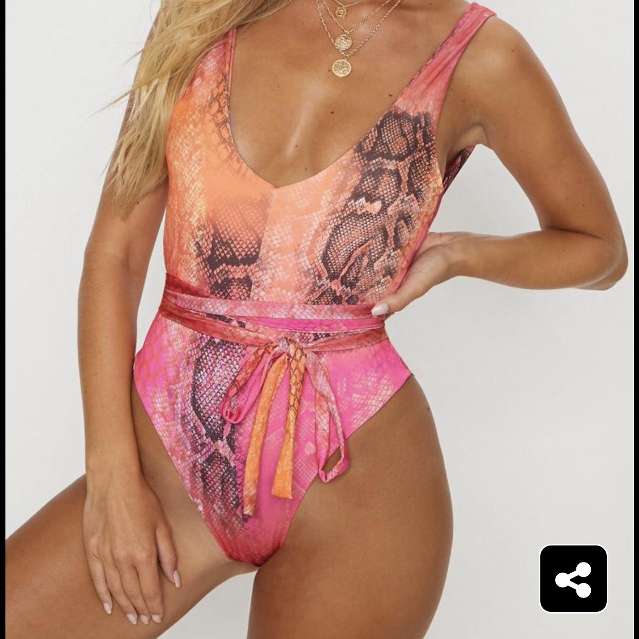 Pink snake swimsuit online