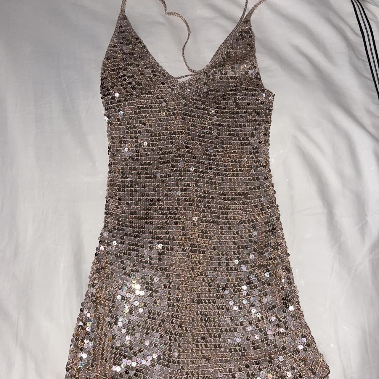 Retrofete renata sequin dress. Only worn once DM... Depop