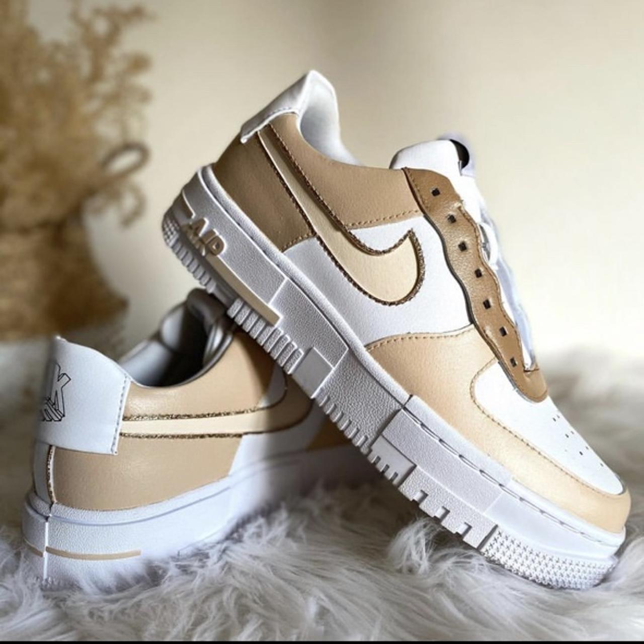 Brown Nike Air Force Custom Shoes Af1 Shadow Custom Gc Custom Nike