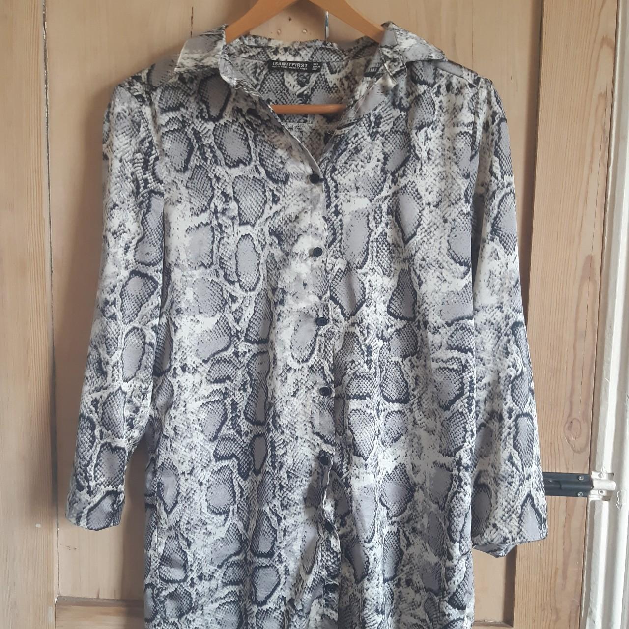 I saw it outlet first snake print dress