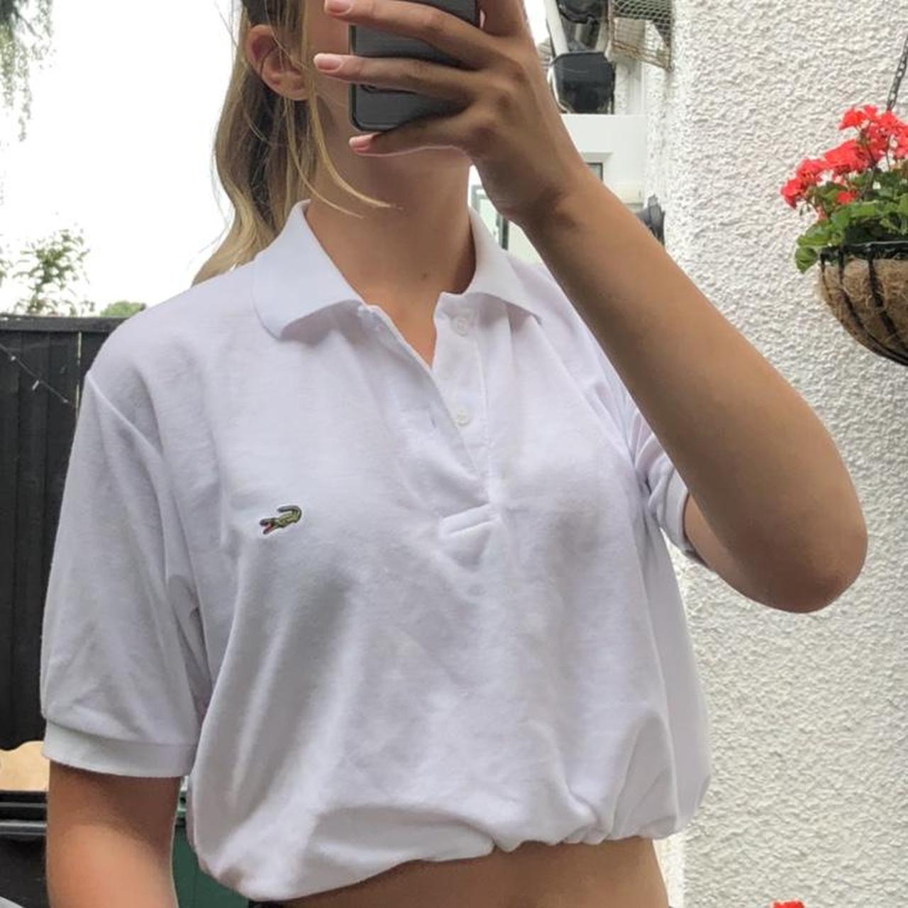 Lacoste crop top best sale