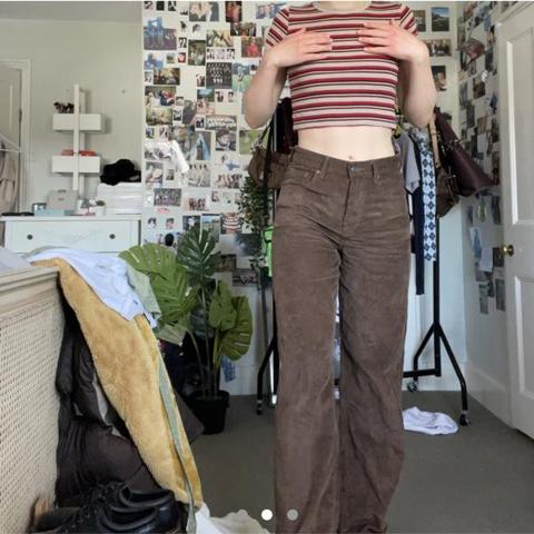 motel rocks brown corduroy pants