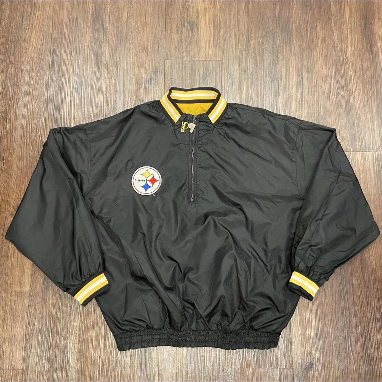 Vintage 90s Steelers Pro Player Puffer Jacket. Large - Depop