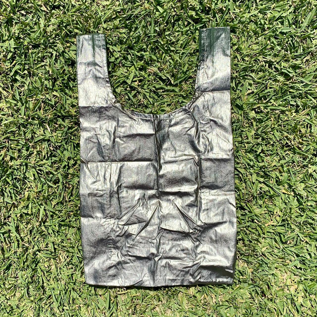 BAGGU Pewter Metallic Baby Baggu Reusable Bag Depop