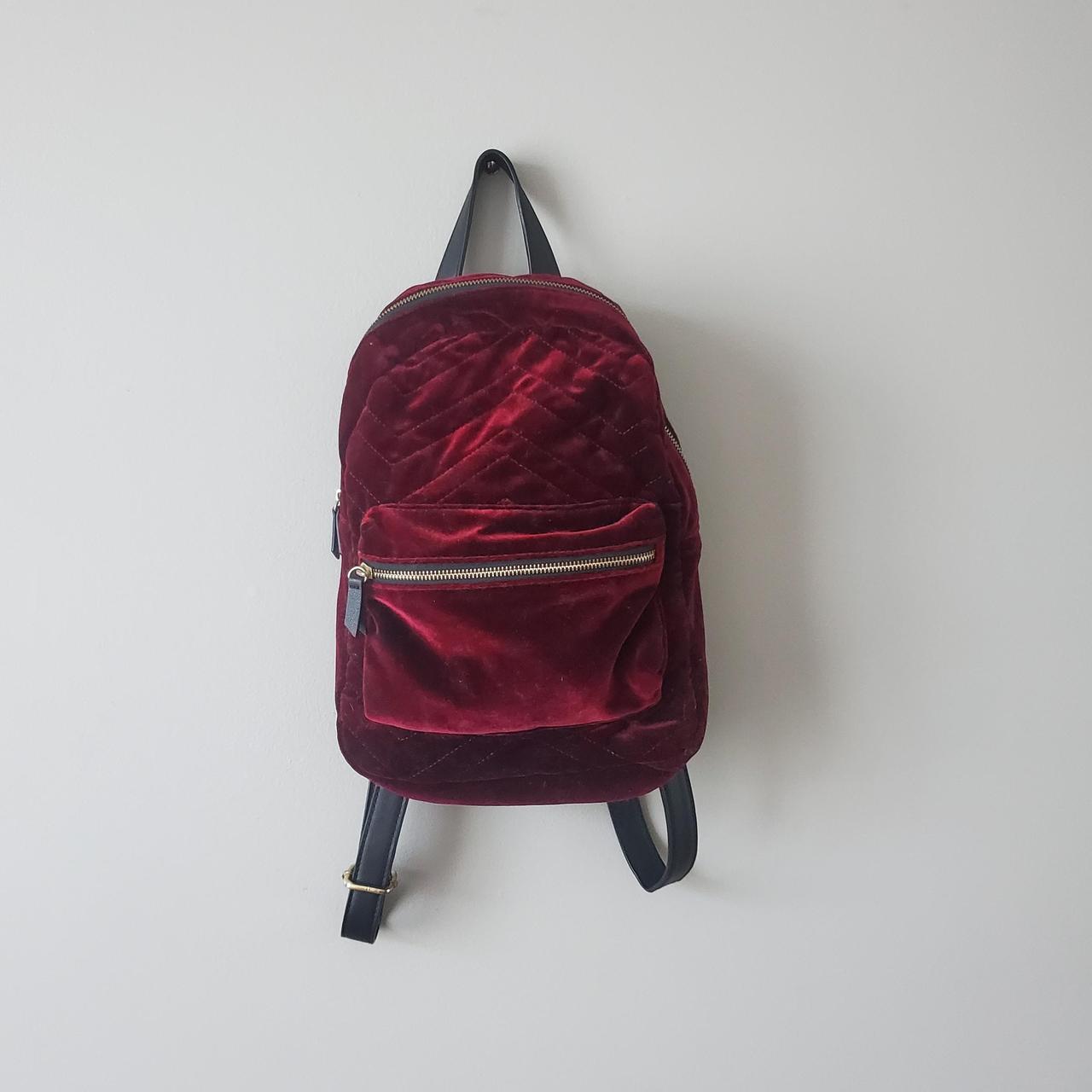 velvet mini backpack