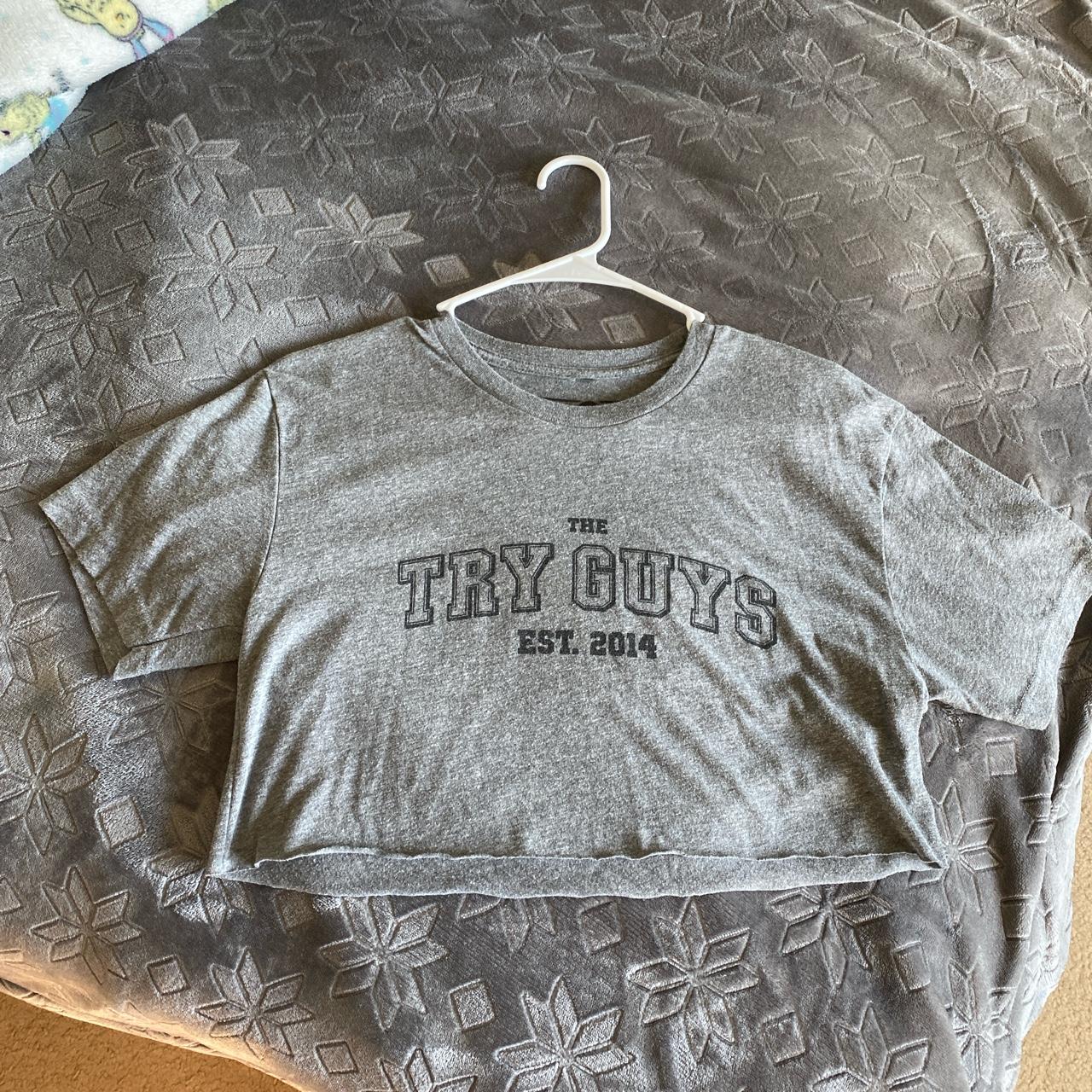 Original Try Guys Merch Cropped T Shirt Original Depop Original Try Guys Merch Cropped T Shirt Original Depop