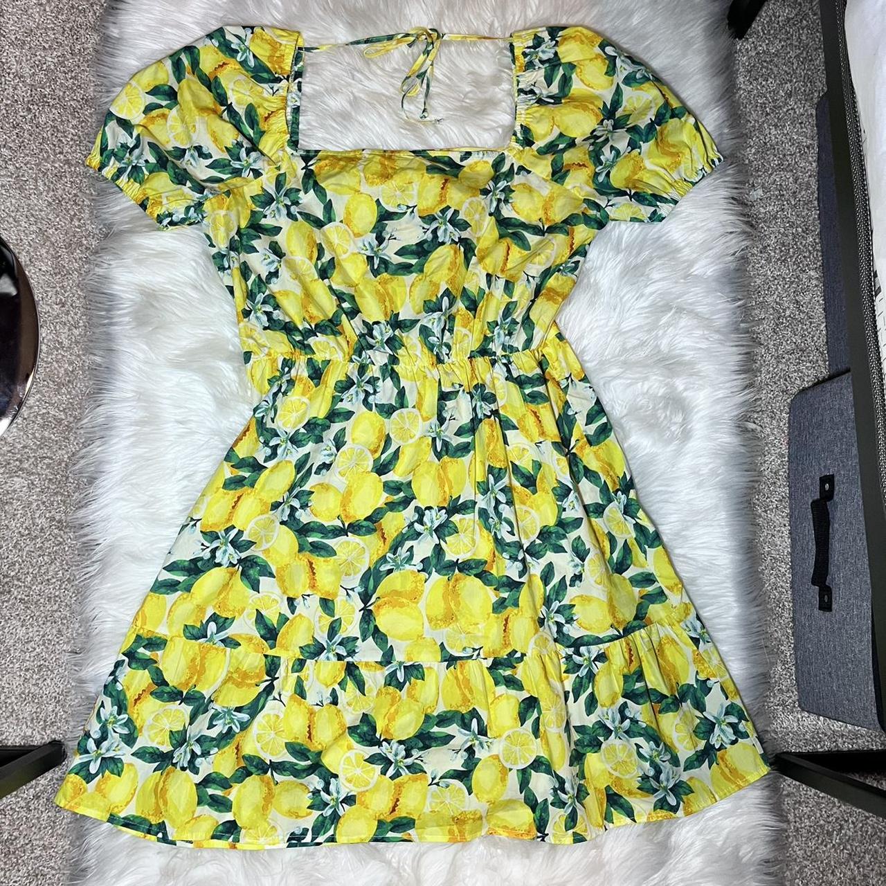 English factory clearance yellow dress