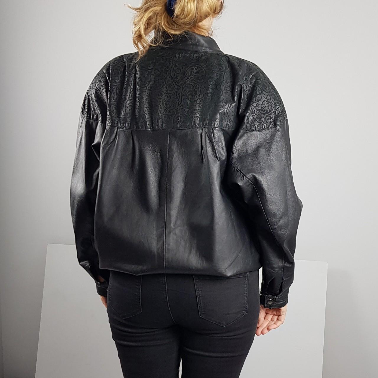 Vintage leather bomber jacket, Late 80s / early