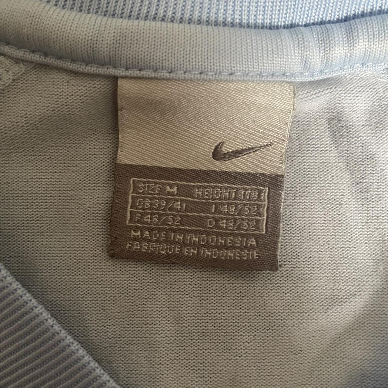 vintage baby blue nike top medium boxy great... - Depop