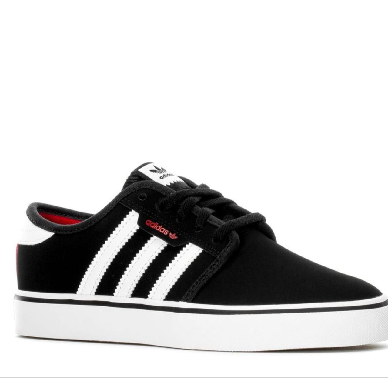 Adidas seeley black hot sale and red