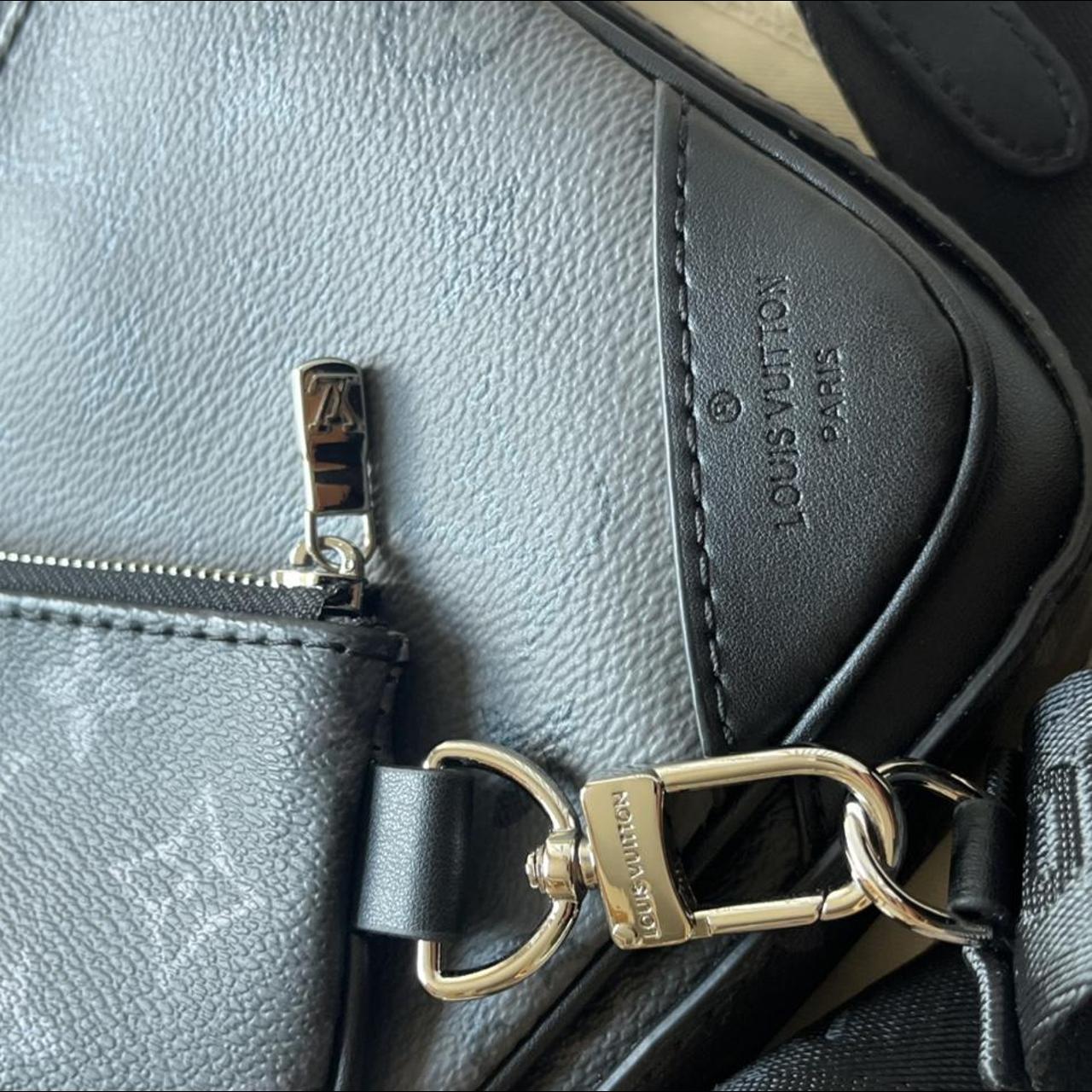 blue louis vuitton messenger bag , comes with dust... Depop