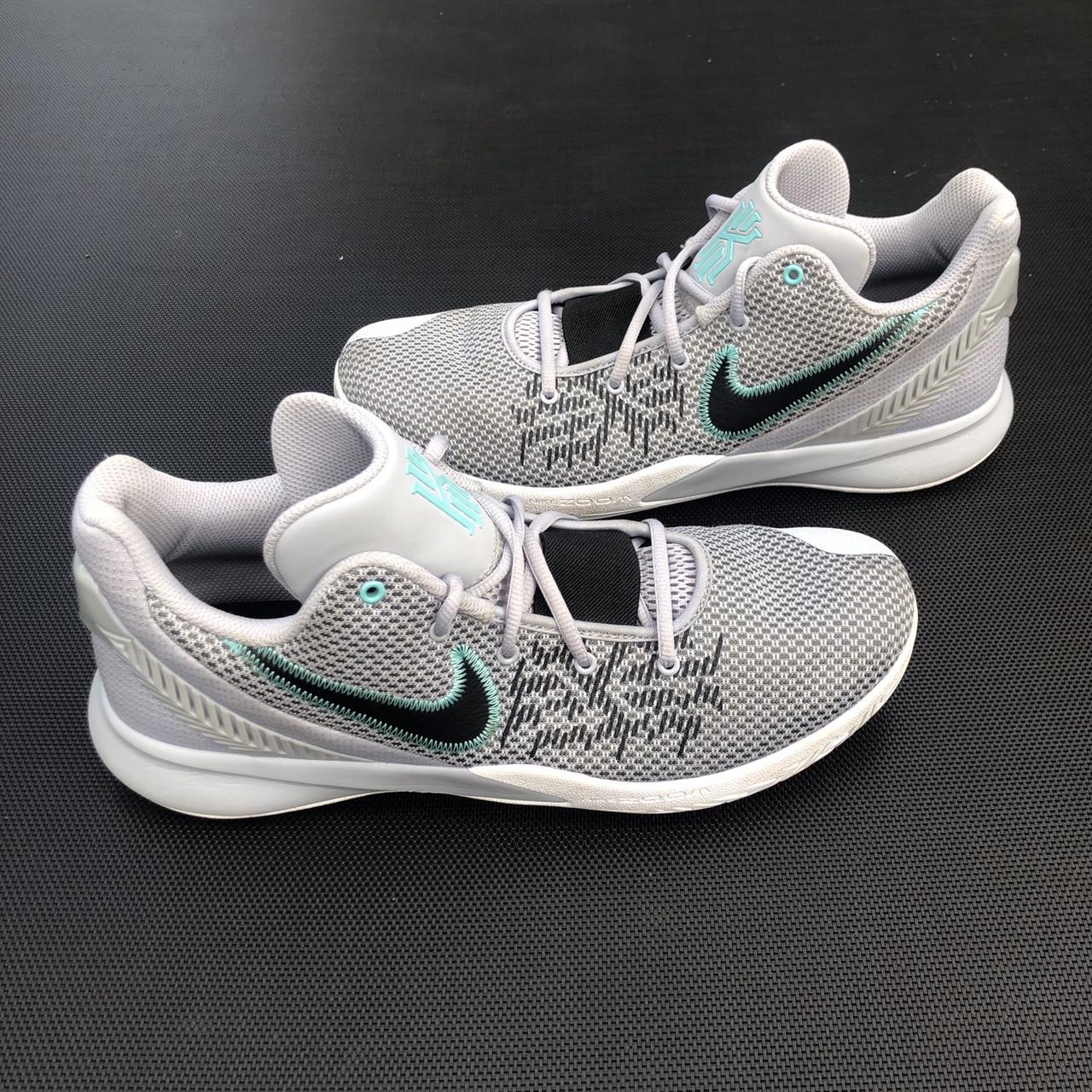 Men’s Grey and Blue Nike Air Zoom Shoes Classic fit... - Depop