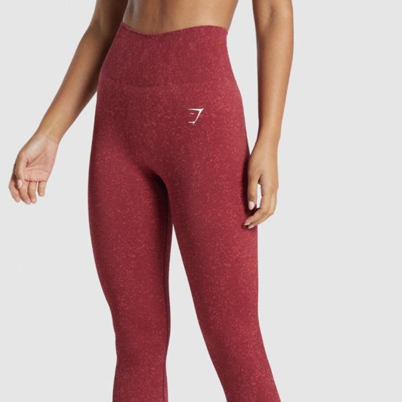 gymshark burgundy leggings