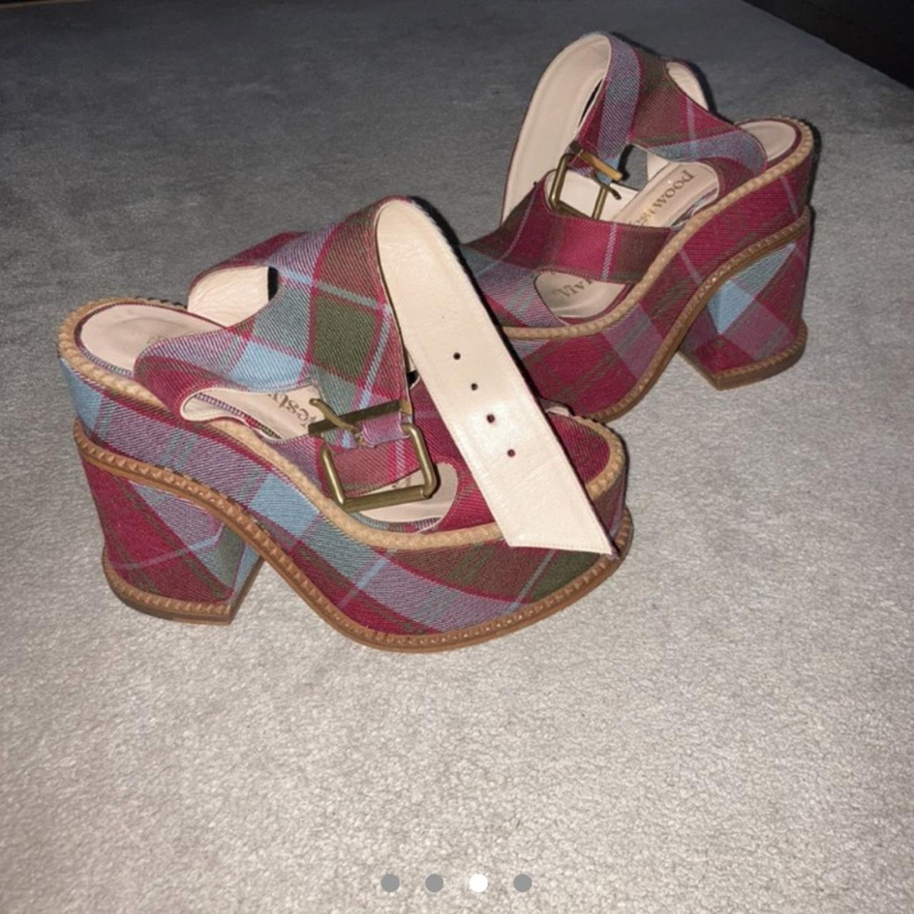 Rare tartan Vivienne Westwood clomper platform