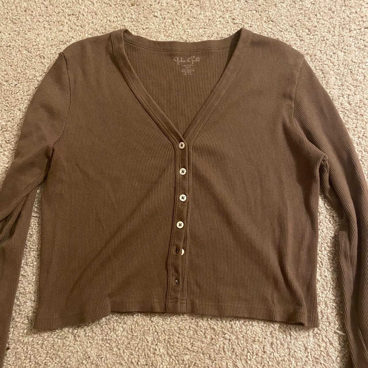 brown brandy melville cardigan