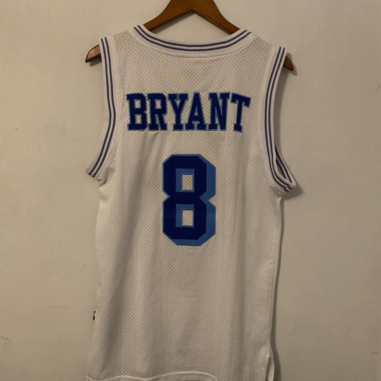 white and blue kobe jersey