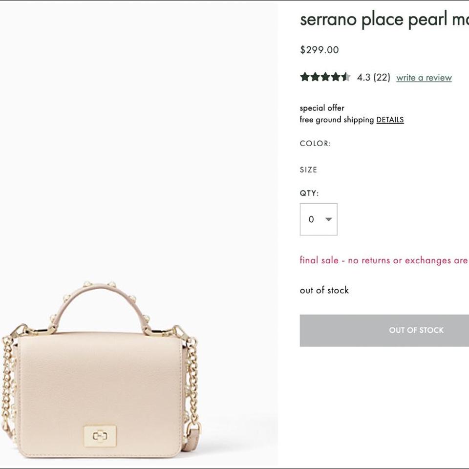 Kate factory Spade serrano place pearl maisie