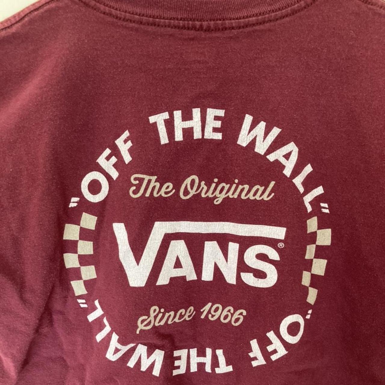 maroon vans t-shirt :)) - Depop