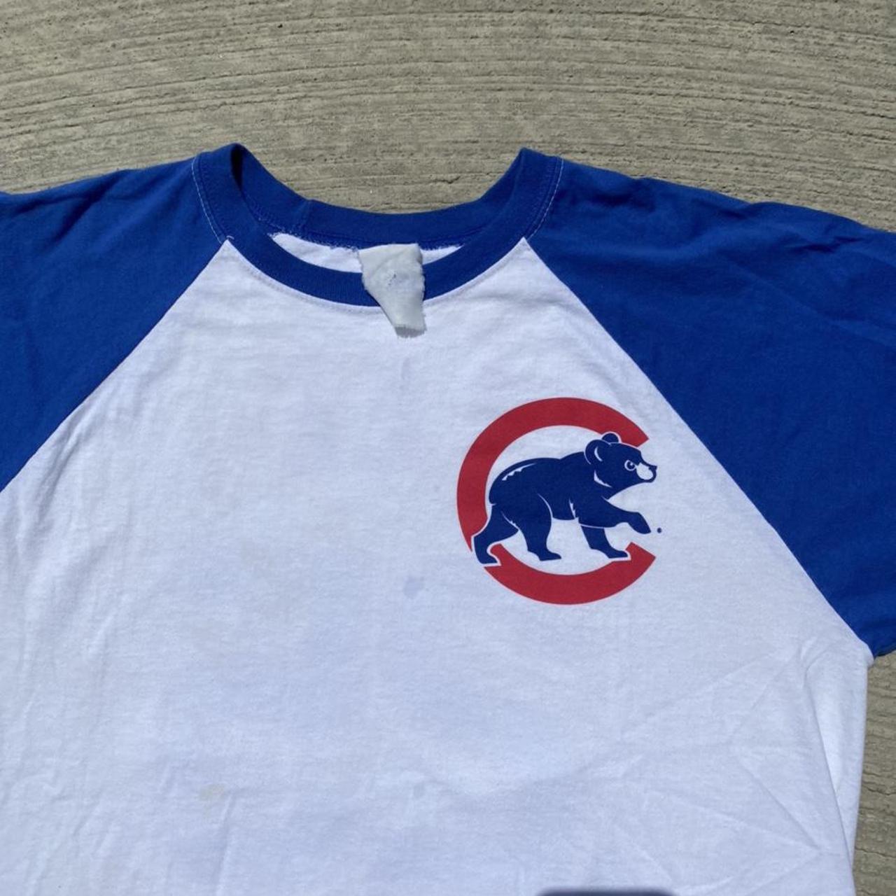 Vintage Y2k Derrek Lee Chicago Cubs jersey raglan t - Depop