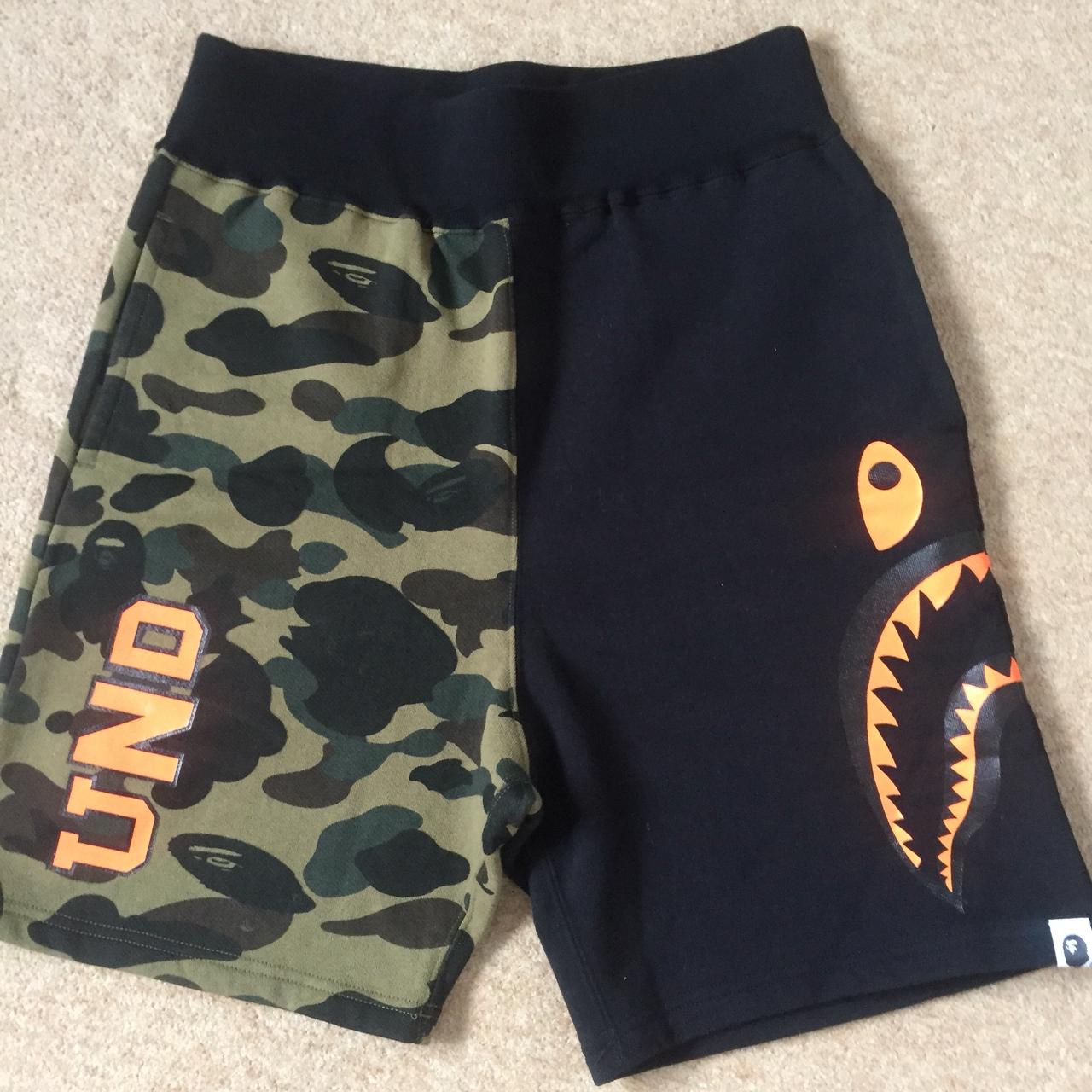 A Bathing Ape Authentic Shark Mouth Shorts Size: - Depop