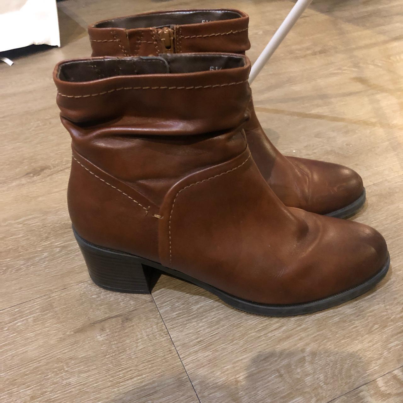 Marks & Spencer’s Brown ankle boots with heel Depop