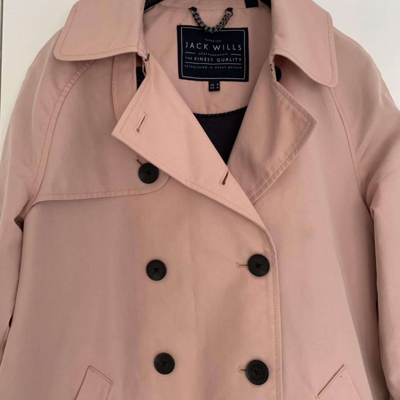 Jack wills outlet pink trench coat