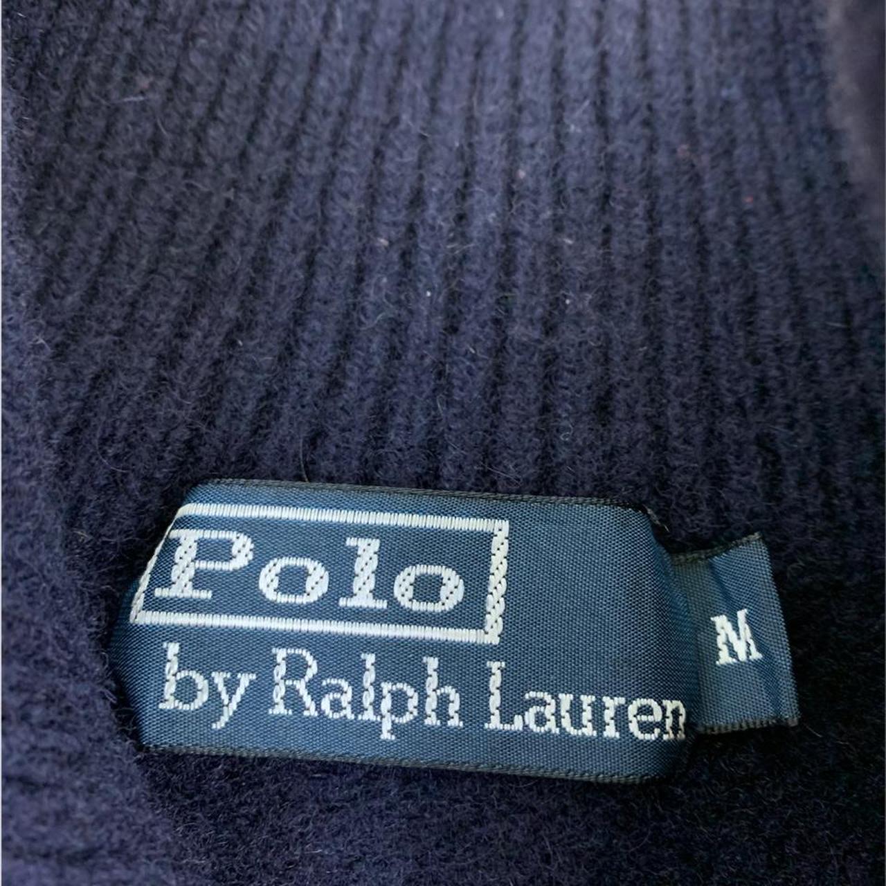 Vintage POLO BY RALPH LAUREN 100% lambs wool 1/4... - Depop