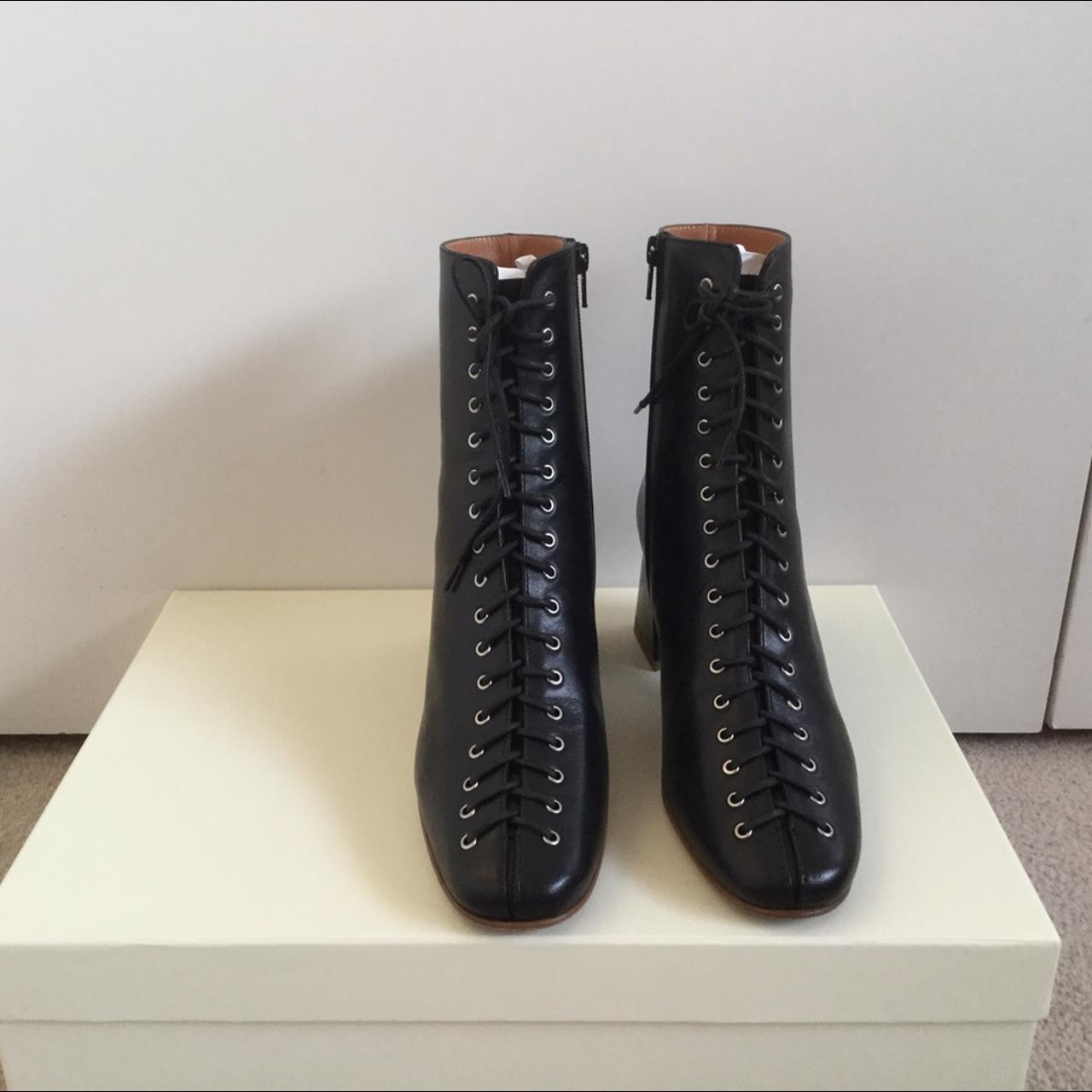 BY FAR becca Black leather boots Sold out Depop