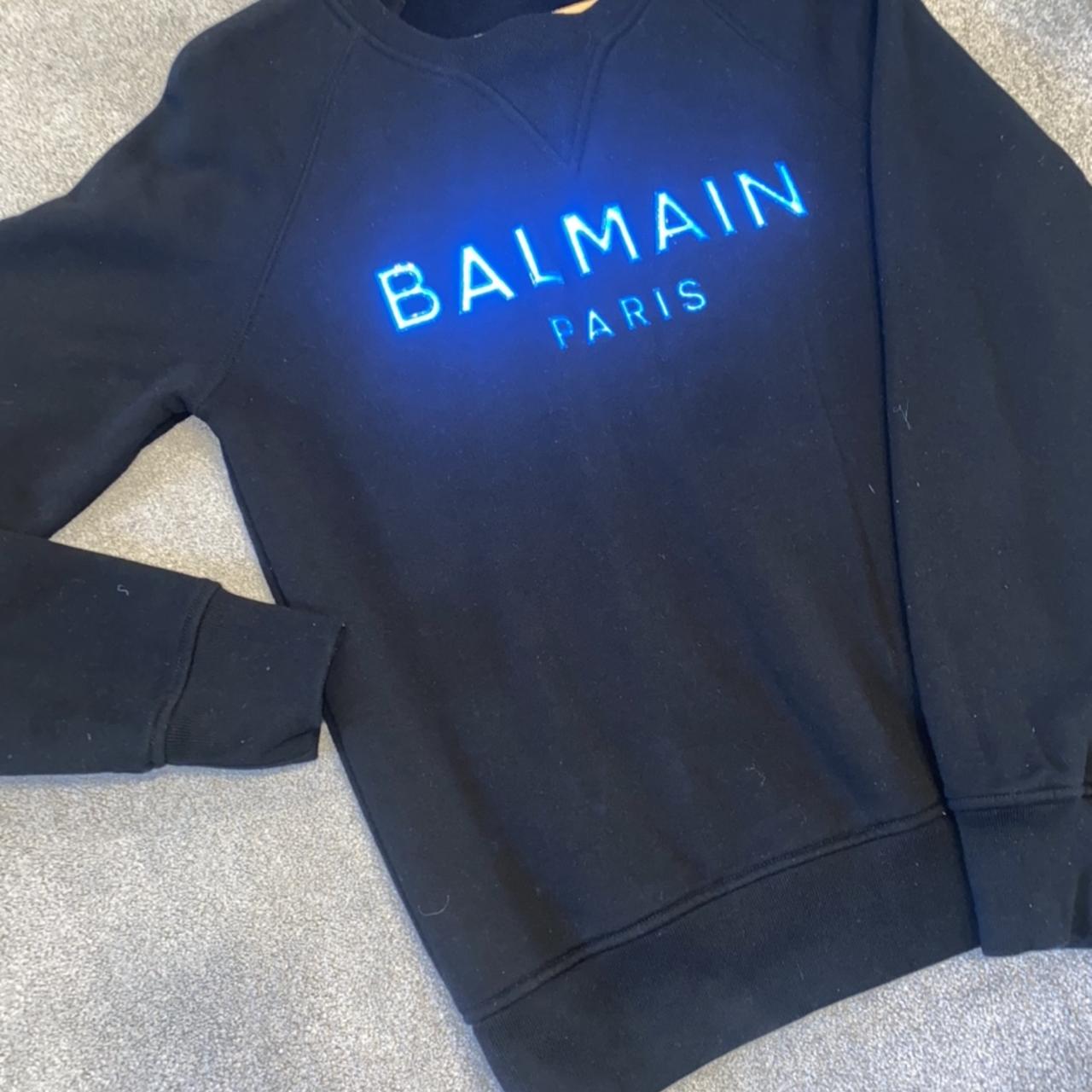 Balmain sweatshirt with blue writing