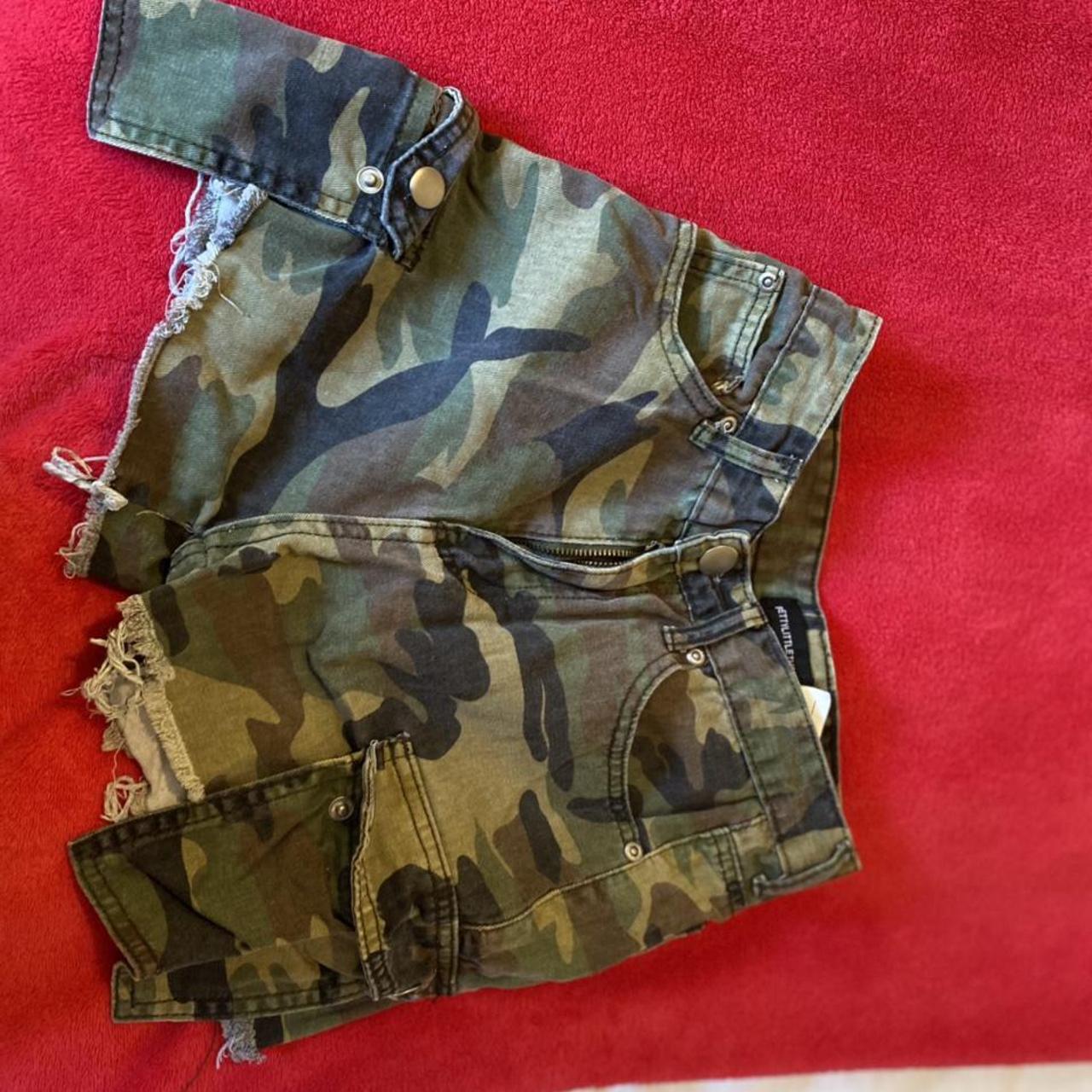 PLT camo print cargo shorts So cute and great fit... - Depop