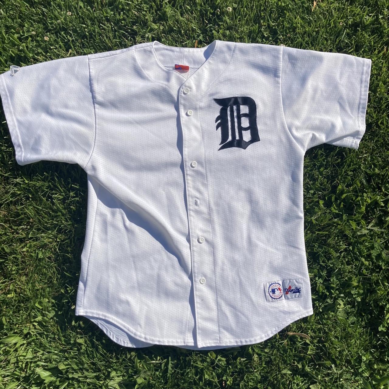 Vintage Detroit Tigers embroidered baseball jersey - Depop