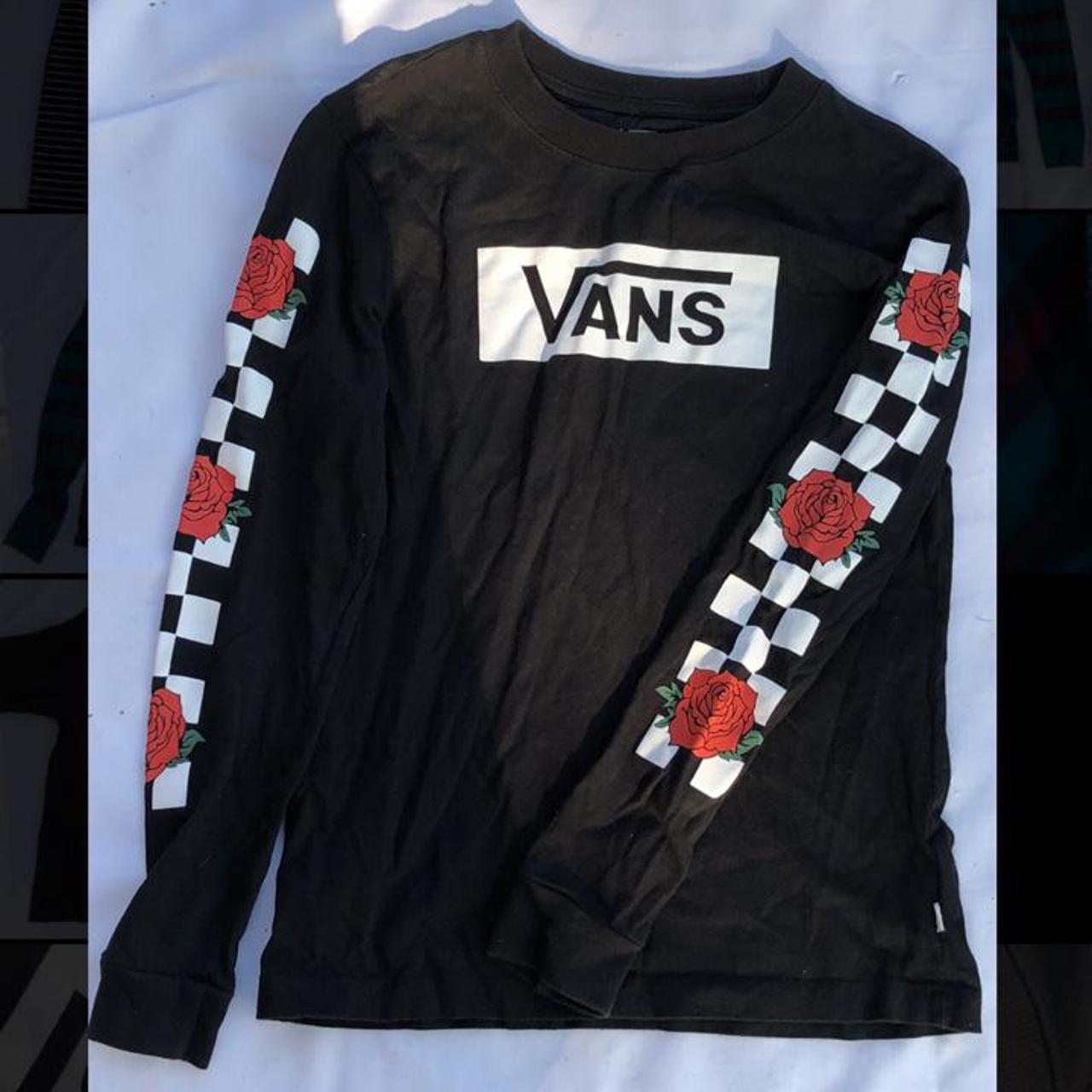 Checkered vans clearance long sleeve