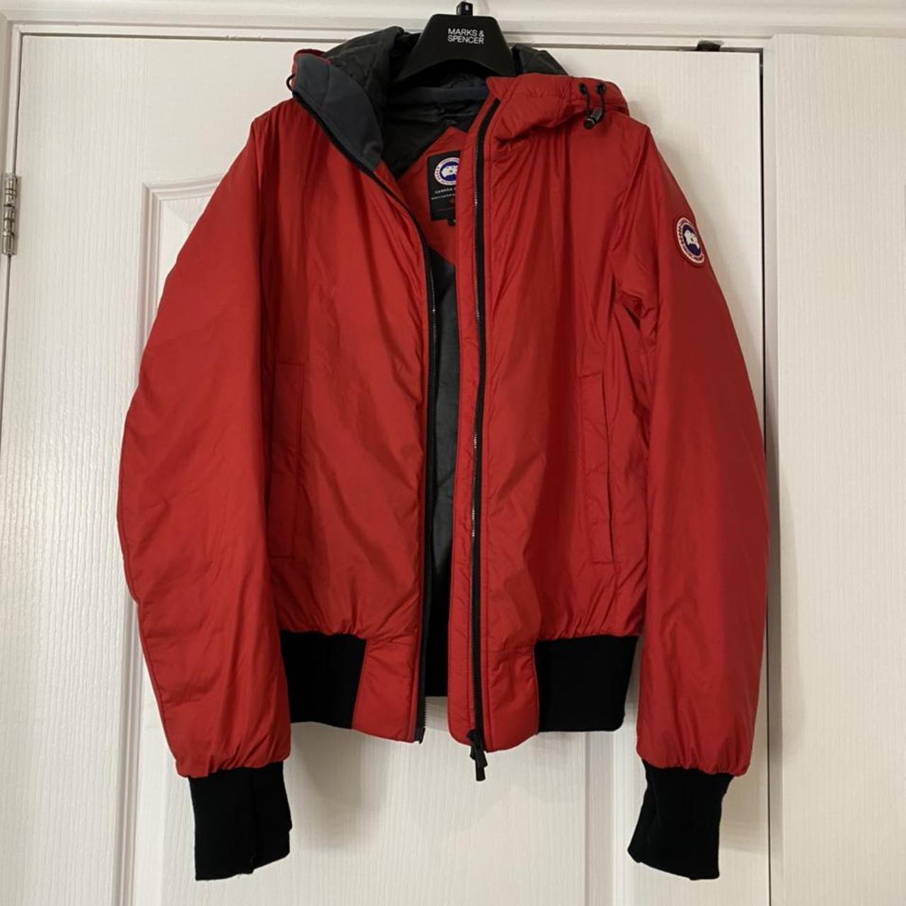Red Canada goose coat / jacket Size small Worn... - Depop