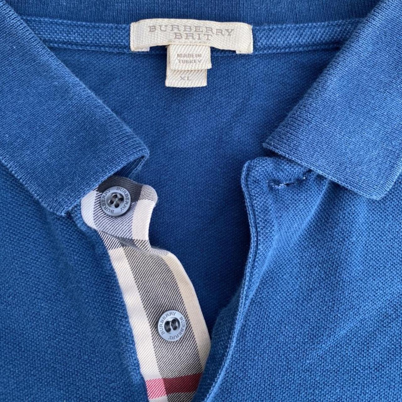 Burberry Brit Men's Blue Polo-shirts | Depop