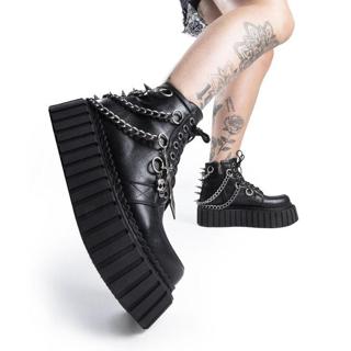 Lamoda Stormz Chunky Creeper Ankle Boots Black 6