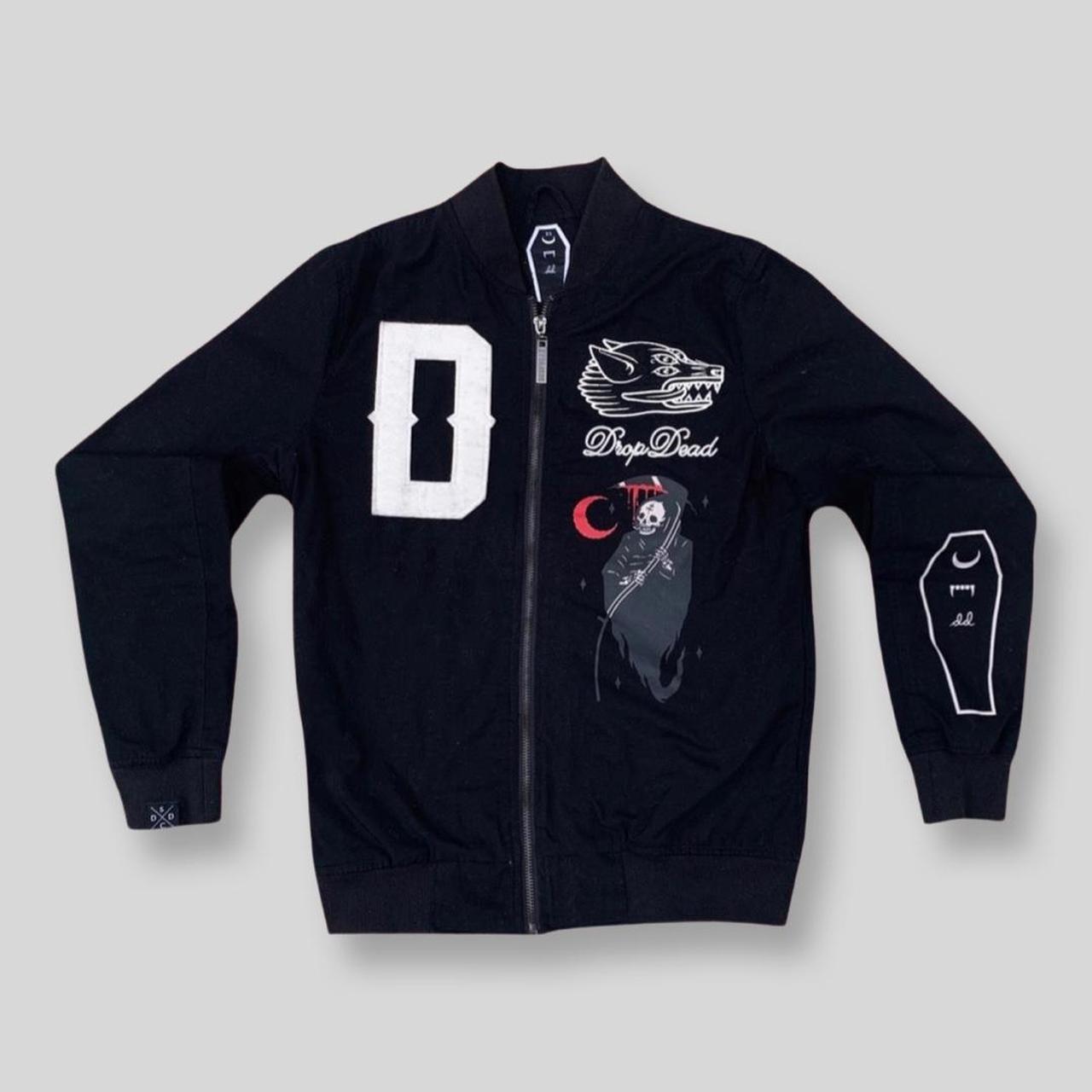 🌿🌿🌿🌿🌿🌿 🌿 Drop Dead Clothing Grim Reaper Bomber... - Depop