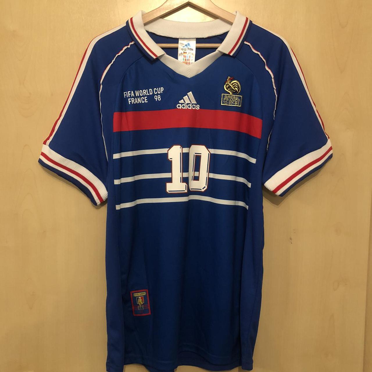 France 1998 World Cup shirt. Zinedine Zidane 10,... - Depop