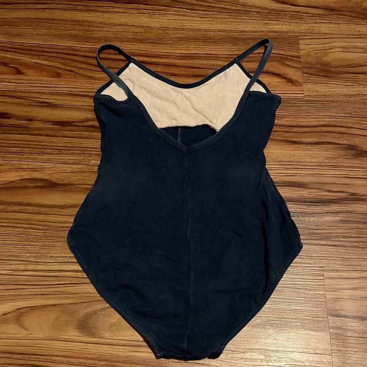 rad navy blue leotard