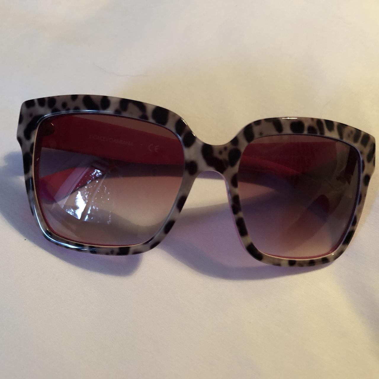 Dolce & Gabbana Leopard print front, pink interior... Depop