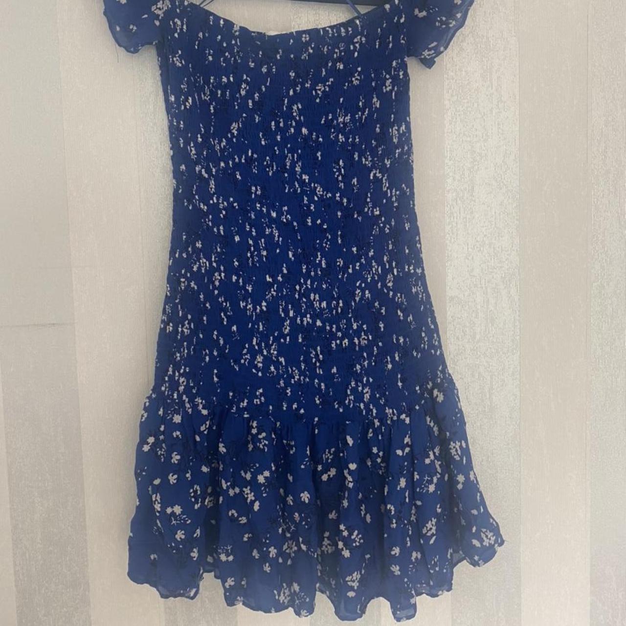 Blue Zara summer dress Will fit size 8 Worn once x - Depop