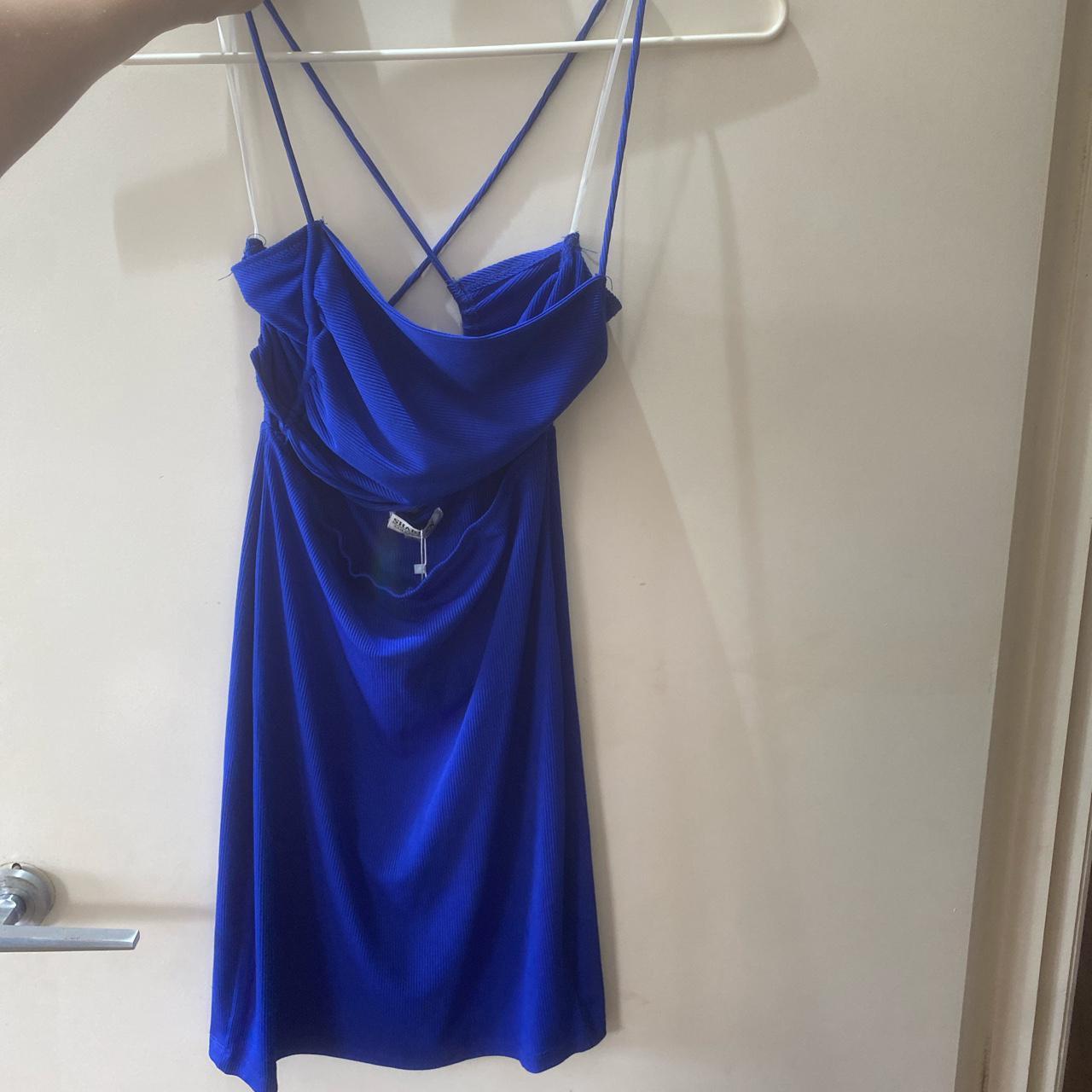 Nesta dress, electric blue mini dress Gorgeous... - Depop