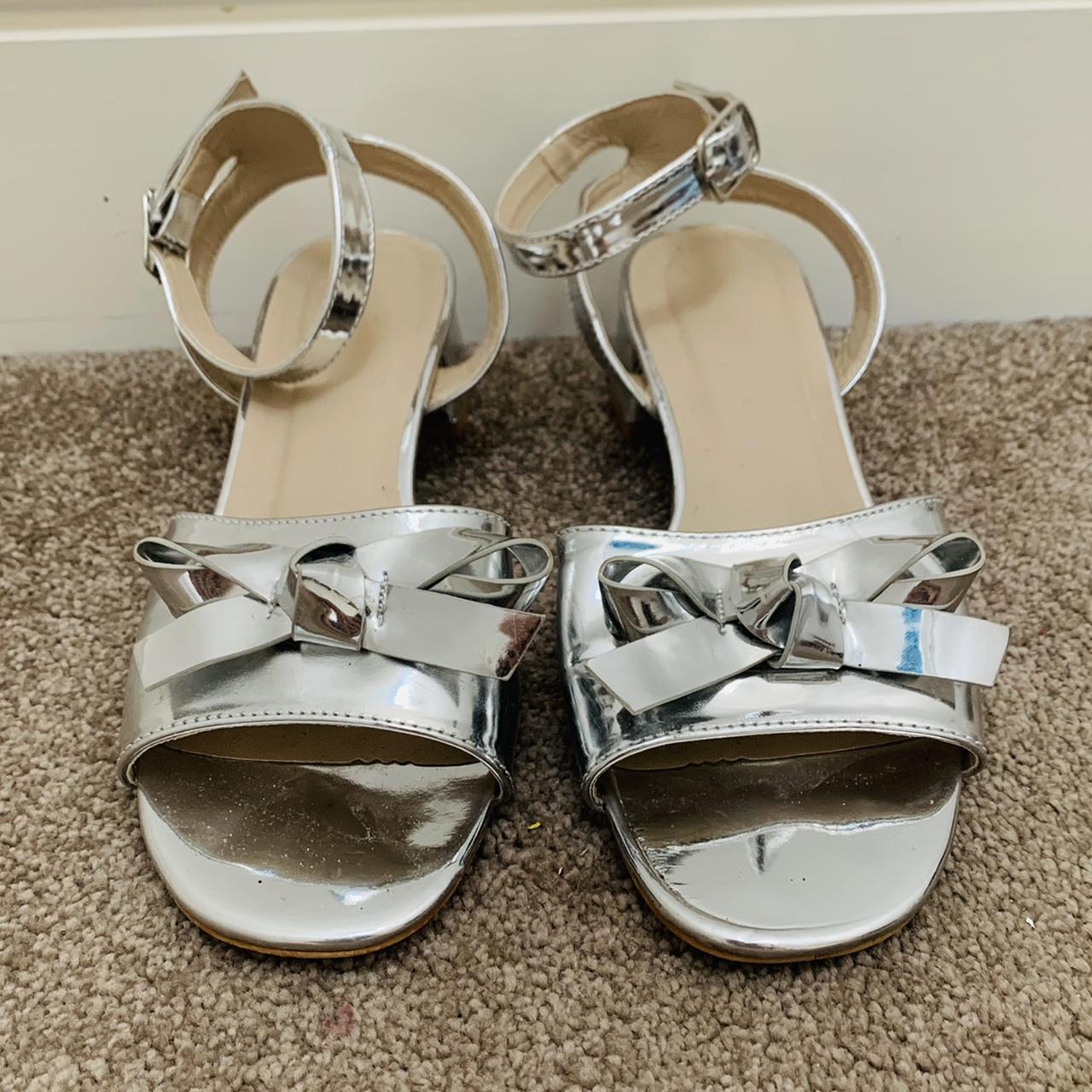 ASOS - Glamorous Wide Fit silver snake embossed... - Depop