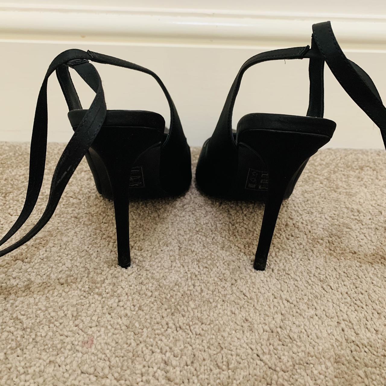 asos black high heels